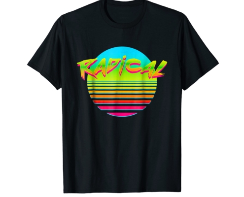 Brandon Charnell Radical Neon Sun Retro 80s 90s Vintage Outrun T-Shirt