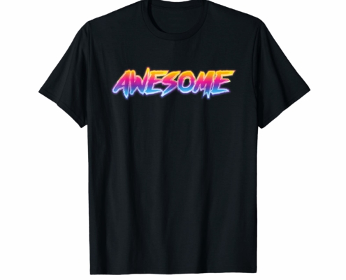 Brandon Charnell Awesome Retro 80s 90s Vintage Neon T-Shirt Radical Outrun Alt