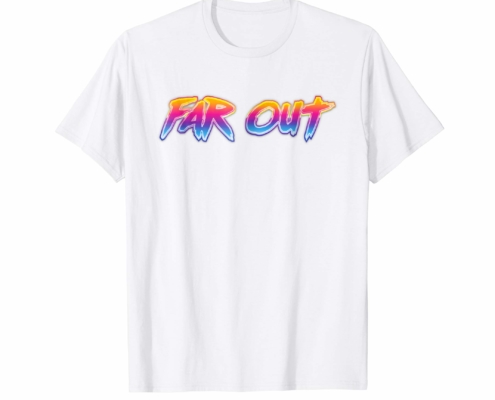 Brandon Charnell Far Out Retro 80s 90s Vintage Neon T-Shirt Radical Outrun Alt