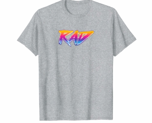 Brandon Charnell Rad Retro 80s 90s Vintage Neon T-Shirt Outrun Radical Alt
