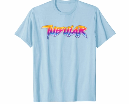 Brandon Charnell Tubular Retro 80s 90s Vintage Neon T-Shirt Radical Outrun Alt