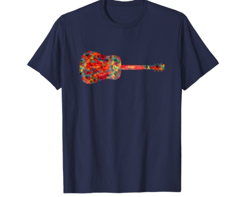 Brandon Charnell Acoustic Guitar Musician T-Shirt Psychedelic Dreadnought