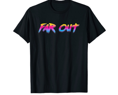 Brandon Charnell Far Out Retro 80s 90s Vintage Neon T-Shirt Radical Outrun