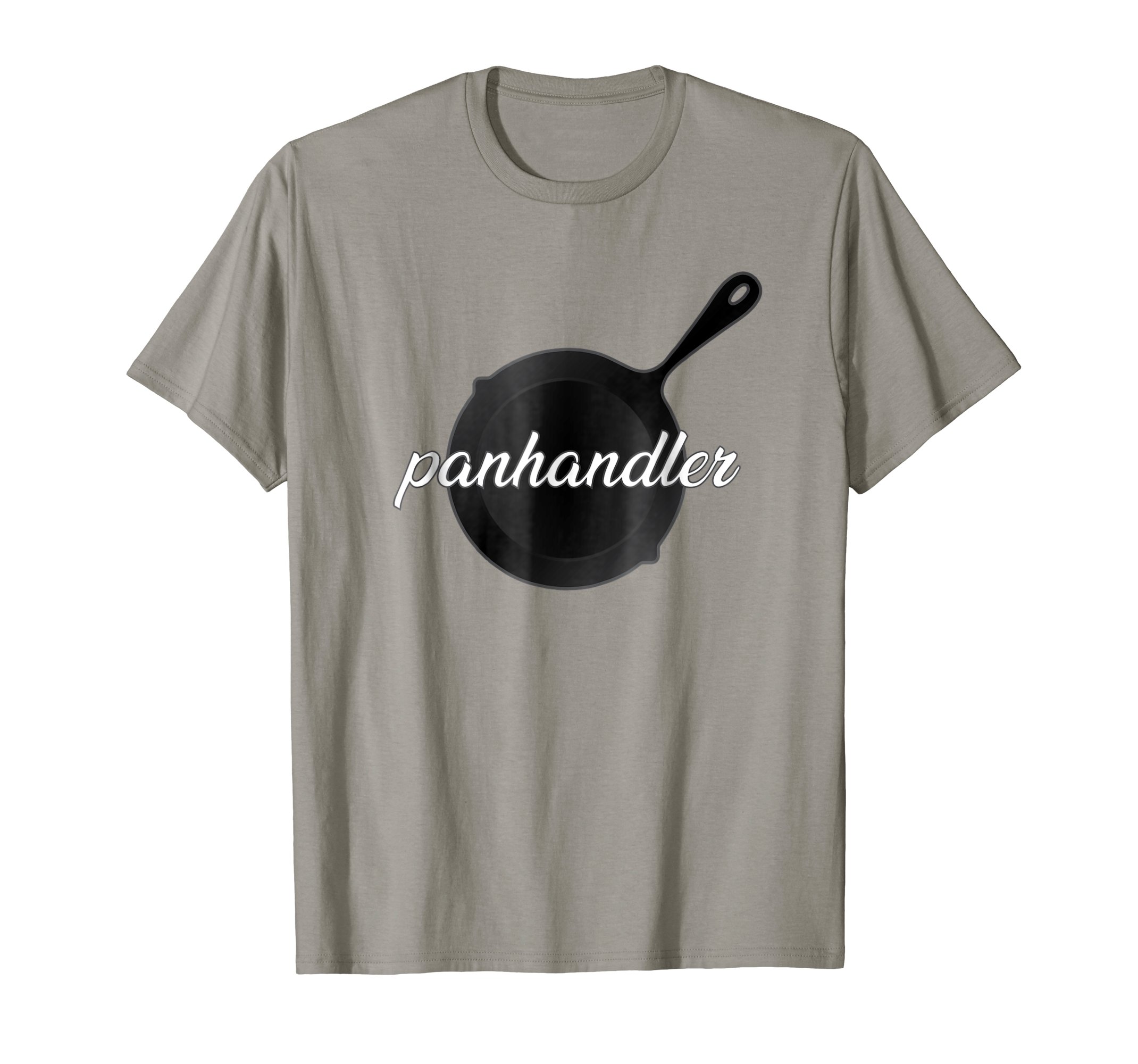 Brandon Charnell Funny Cooking Chef Frying Pan T-Shirt Panhandler Cast Iron