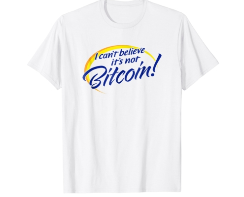 Brandon Charnell Funny Cryptocurrency Butter T-Shirt I Cant Believe Crypto