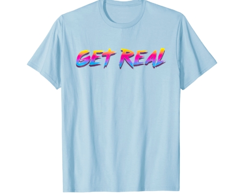 Brandon Charnell Get Real Retro 80s 90s Vintage Neon T-Shirt Radical Outrun