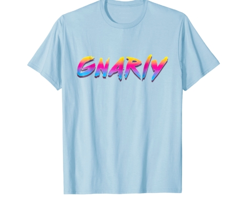 Brandon Charnell Gnarly Retro 80s 90s Vintage Neon T-Shirt Radical Outrun