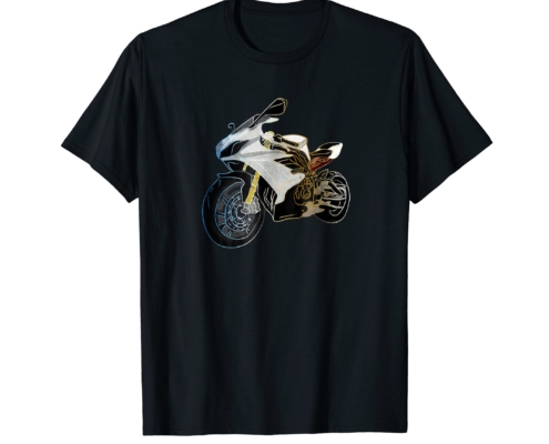 Brandon Charnell Motorcycle Sport Biker Rider T-Shirt Hand Drawn Motorbike