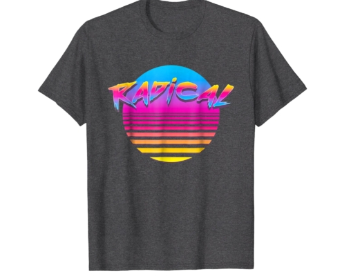 Brandon Charnell Radical Neon Sun Retro 80s 90s Vintage Outrun T-Shirt