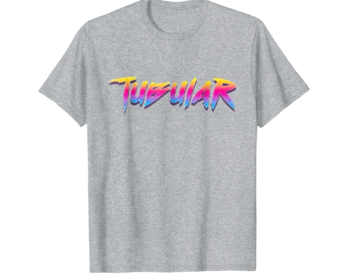 Brandon Charnell Tubular Retro 80s 90s Vintage Neon T-Shirt Radical Outrun