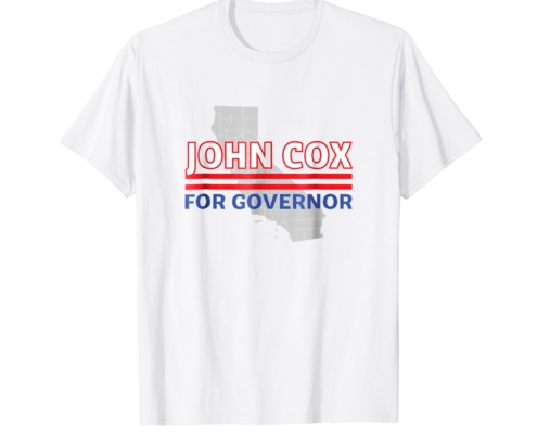 Brandon Charnell John Cox California Governor CA Election Political T-Shirt 2