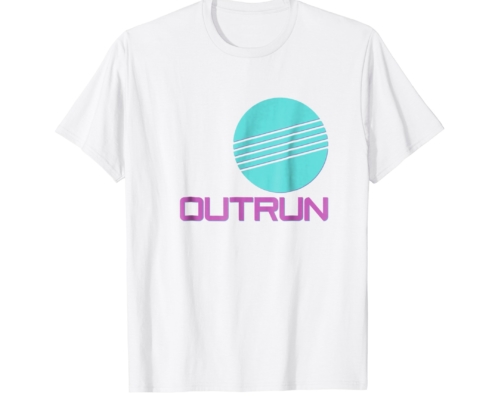 Brandon Charnell Outrun Distorted Sun Neon Retro 80s 90s Vintage T-Shirt 2