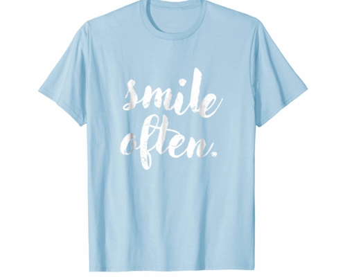 Brandon Charnell Positive Quote Uplifting Inspiring T-Shirt Smile Often