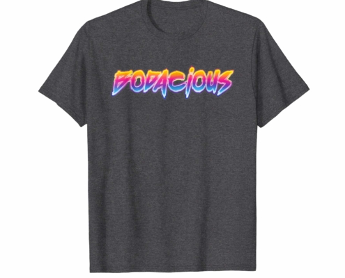 Brandon Charnell Bodacious Retro 80s 90s Vintage Neon T-Shirt Radical Outrun Alt