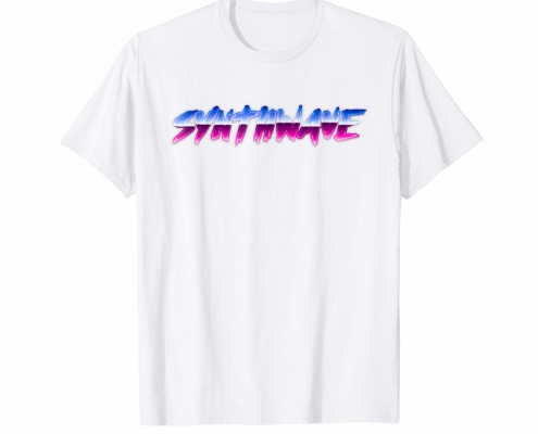 Brandon Charnell Synthwave Retro 80s 90s Vintage Chrome T-Shirt Outrun